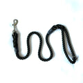 Hand Made Rope Clip Lead With Ring - 10mm diameter, 0.95m length, M.O.D. Olive