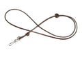 4mm Bootlace Leather Lanyard Adjustable At Clip End