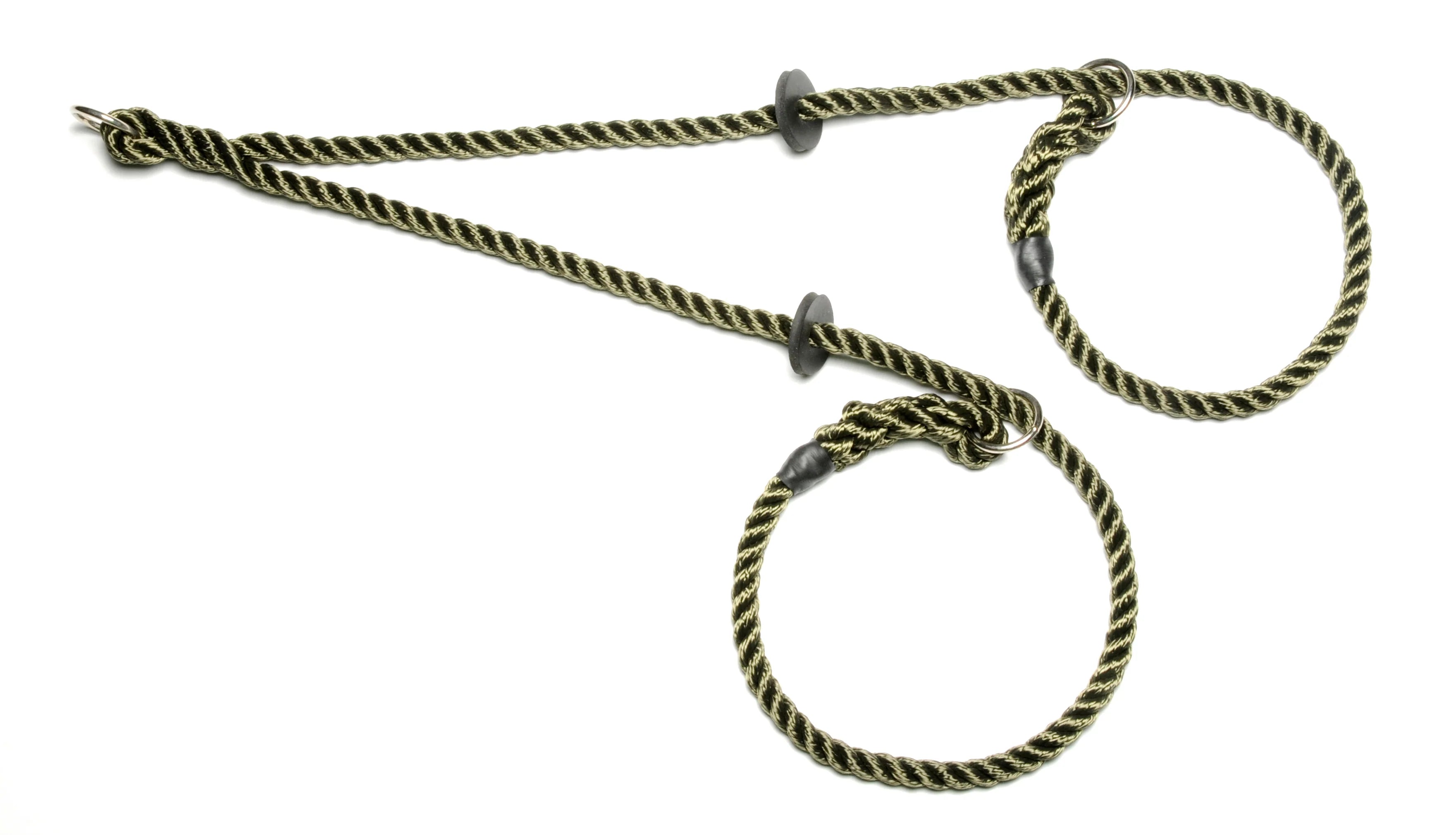 Hand Made Rope Brace Slip Collar (two dogs one lead)