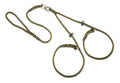Hand Made Rope Brace Slip Lead With Swivel (two dogs one handle)