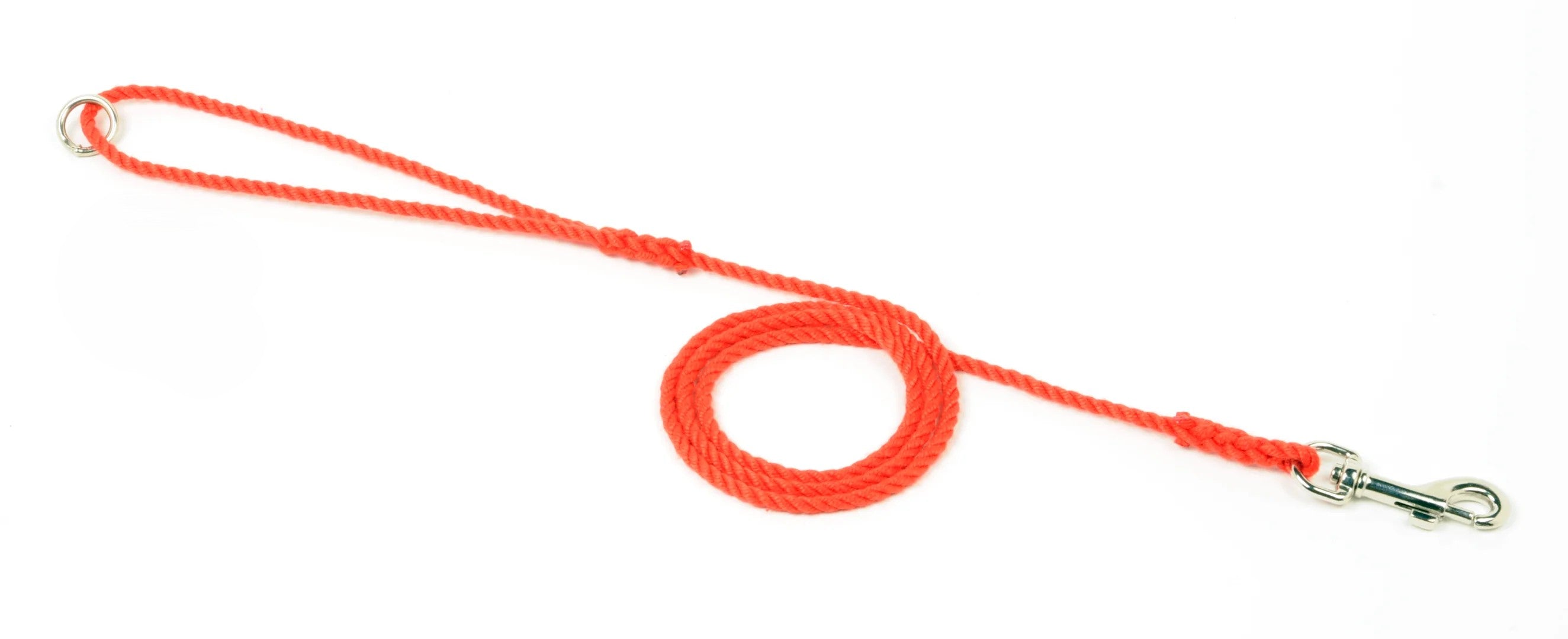 Hand Made Rope Dog Clip Lead With Ring
