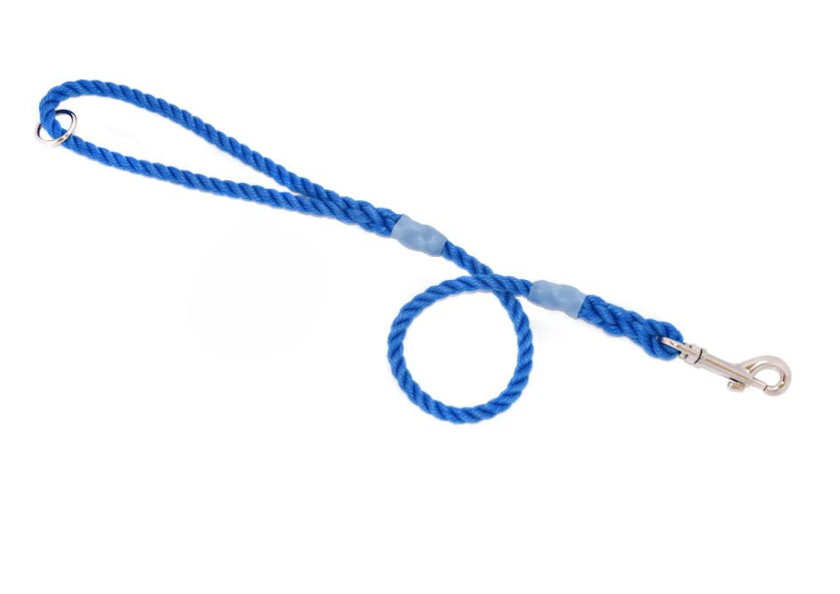 Hand Made Rope Dog Clip Lead With Ring
