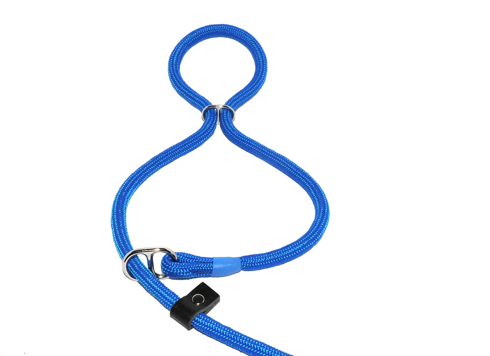 Braided Double Stop Slip Lead With Leather Stop