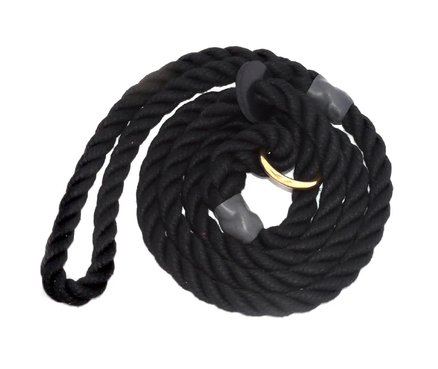 Hand Made Rope Slip/Gundog Lead With Rubber Stop