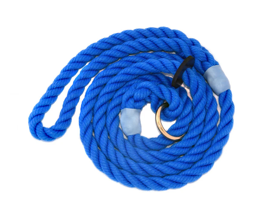 Hand Made Rope Slip/Gundog Lead With Rubber Stop