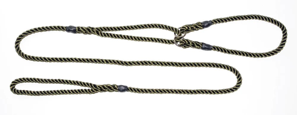 Hand Made Rope Dog Show Lead With Centre Pull Collar
