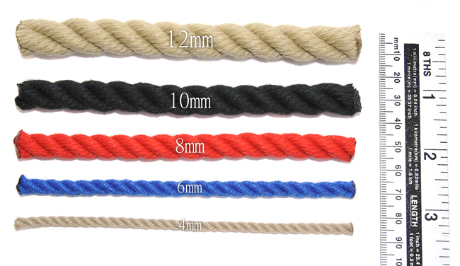 white rope dog collar